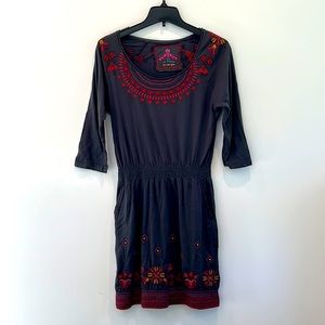 Johnny Was Cotton Embroidered Dress